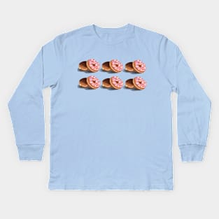 Doughnut Mess With Me Kids Long Sleeve T-Shirt